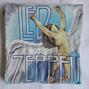 Rare Led Zeppelin Blue Tye Dye Band Tee